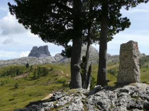 Dolomitok sziklái között.