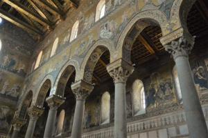 Szicília, Monreale Katedrális belső tér.